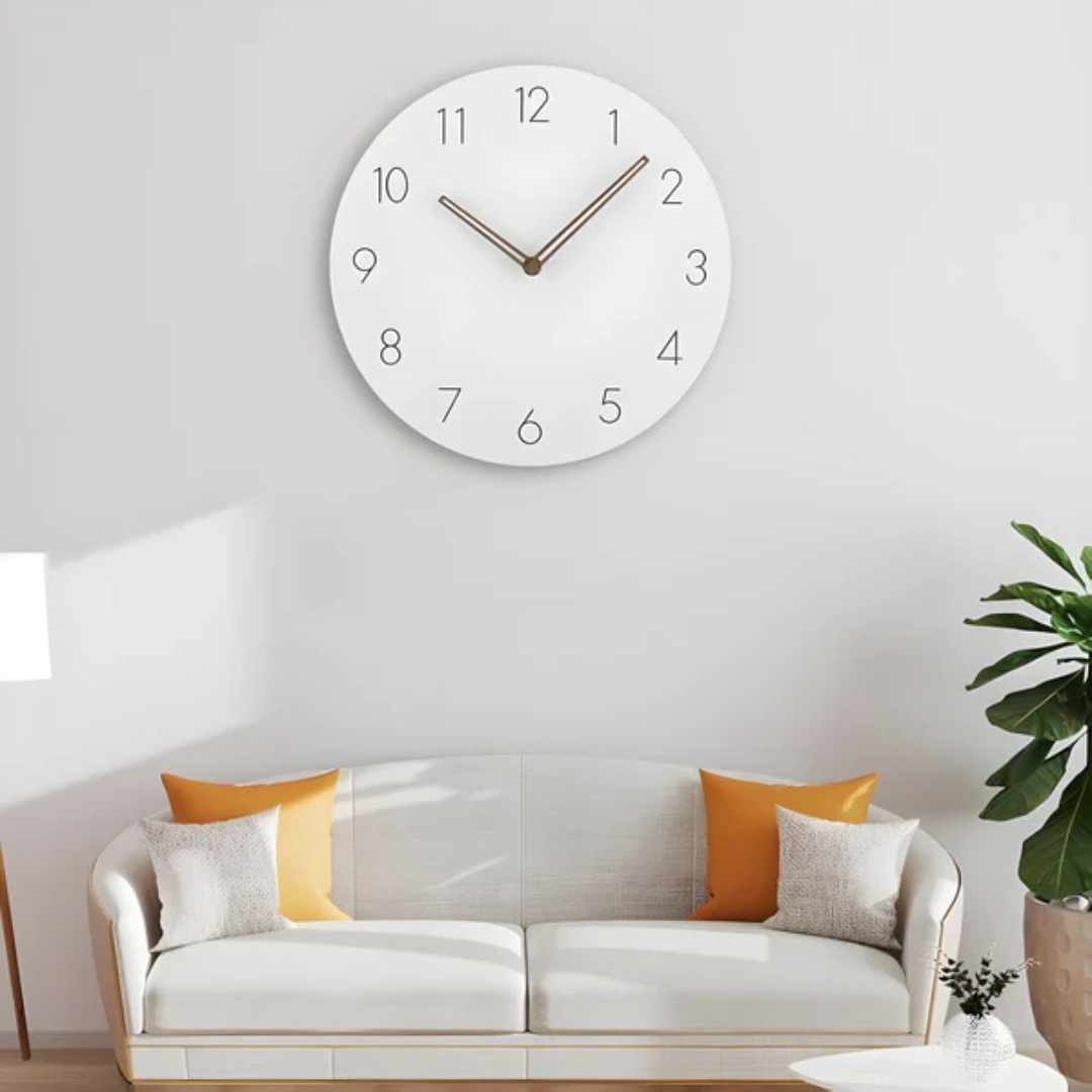 Nork - Reloj de Pared de Madera Elegante y Estilizado para un Aspecto Moderno