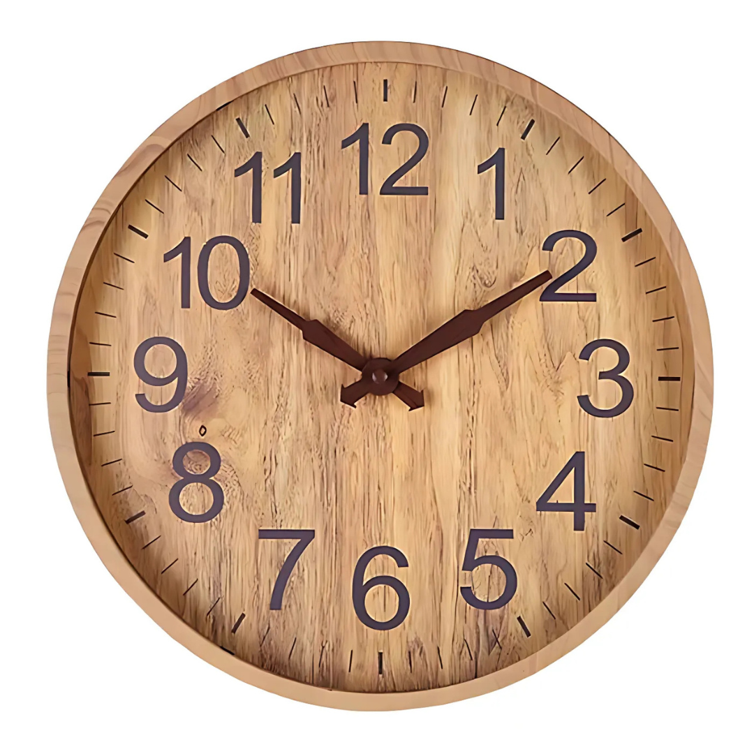 Reloj Clocky - Reloj de pared grande y elegante para sala de estar