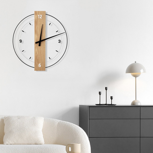 Aurra – Reloj de Pared Grande y Silencioso para una Decoración Elegante de Sala de Estar