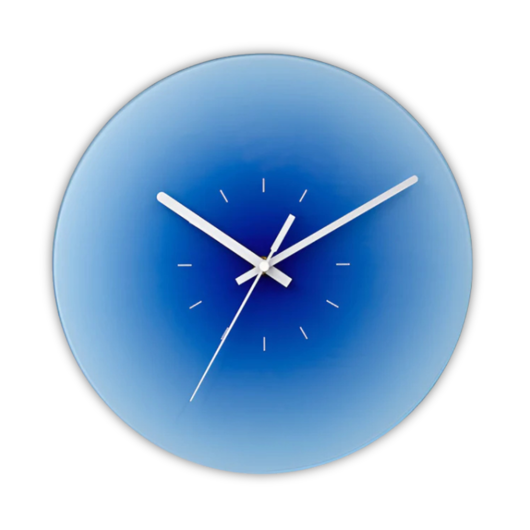 Elegante atardecer - Reloj de pared de vidrio para una atmósfera acogedora