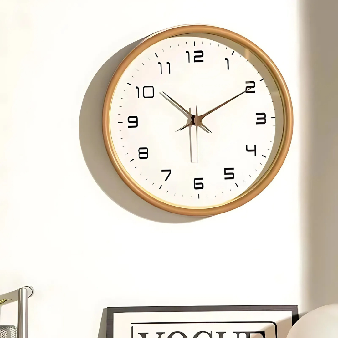 Woodland - Reloj de Pared de Madera Elegante para Decoración Interior con Estilo