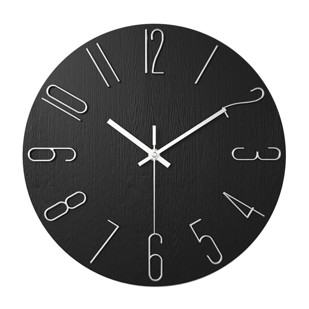 Noble - Reloj de pared delgado y elegante perfecto para la sala de estar