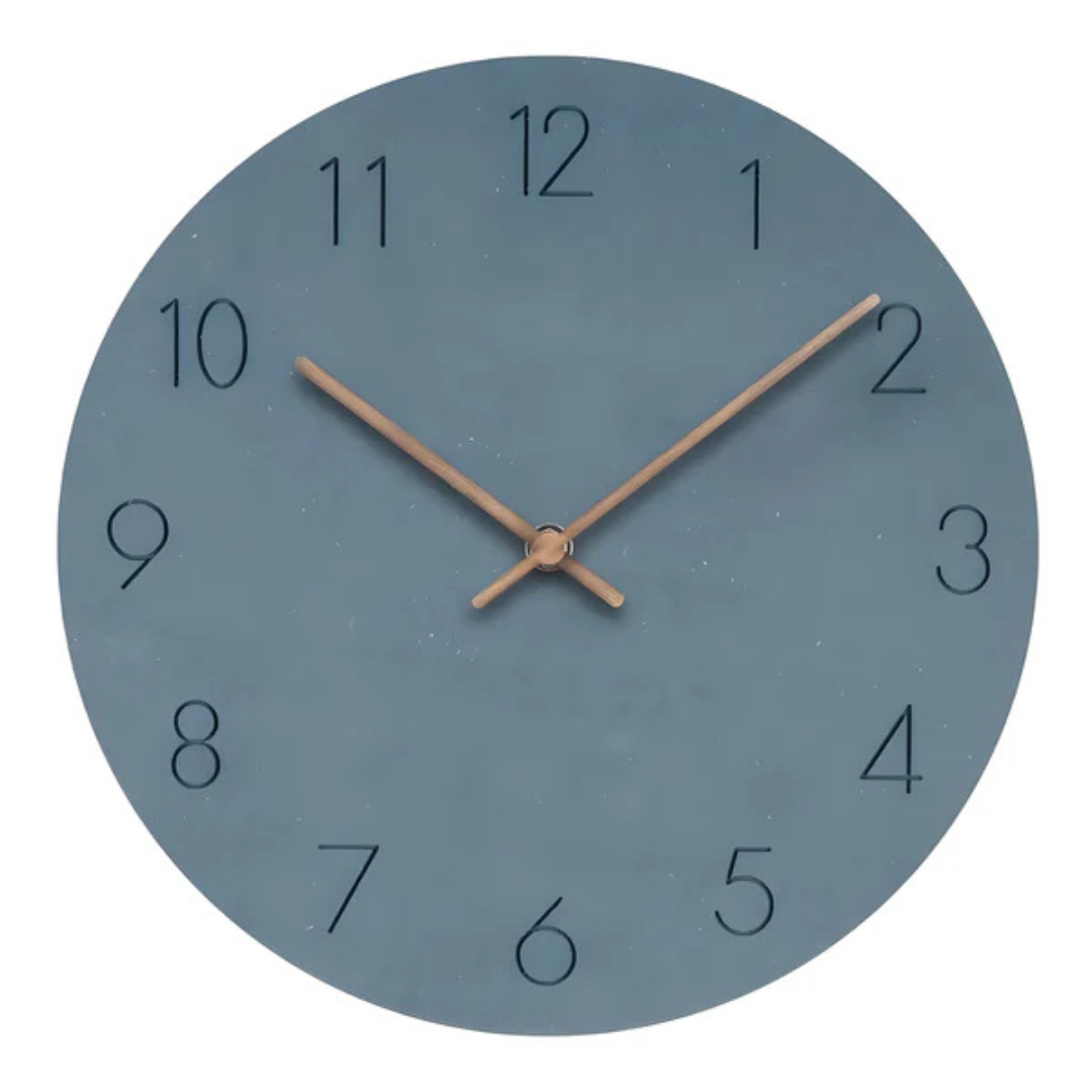Nork - Reloj de Pared de Madera Elegante y Estilizado para un Aspecto Moderno