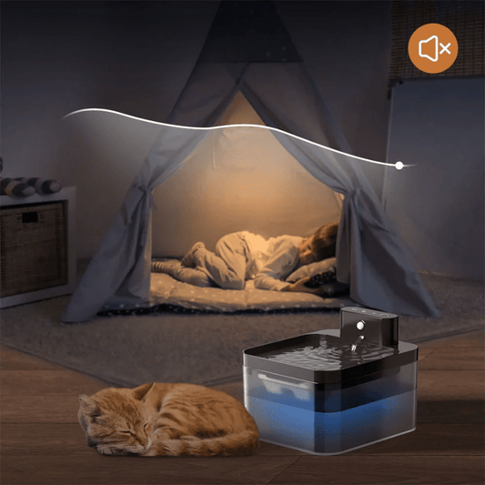 Fuente de agua inalámbrica innovadora para gatos para hidratación fresca y fresca