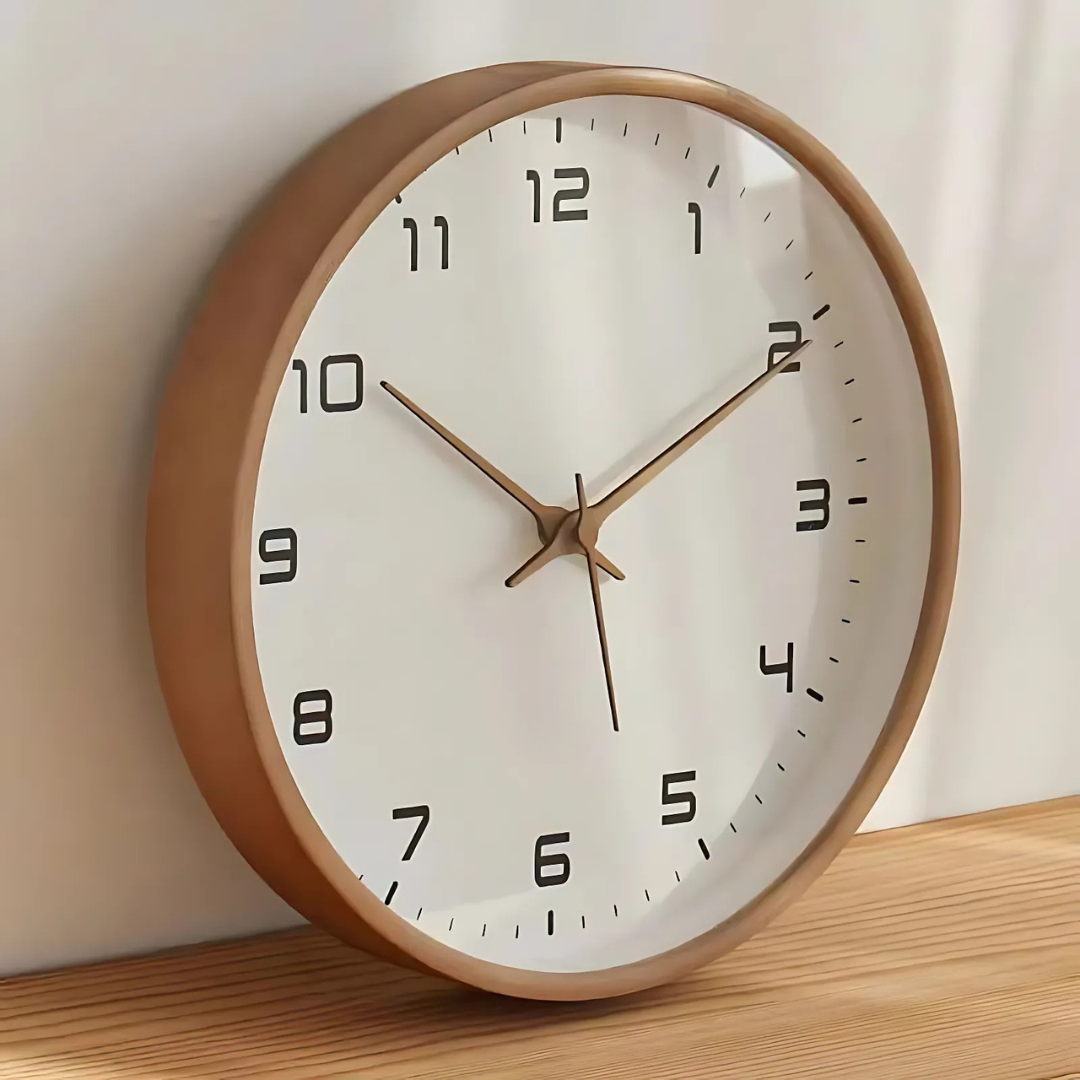 Woodland - Reloj de Pared de Madera Elegante para Decoración Interior con Estilo