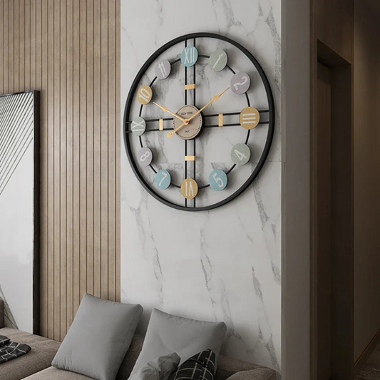 Reloj de pared grande para la sala de estar - artículo decorativo elegante y funcional