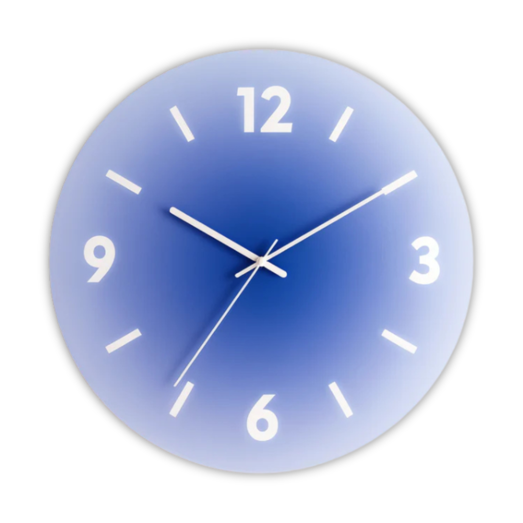 Elegante atardecer - Reloj de pared de vidrio para una atmósfera acogedora