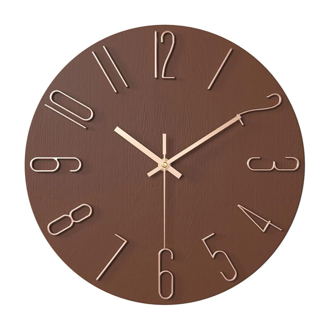 Noble - Reloj de pared delgado y elegante perfecto para la sala de estar