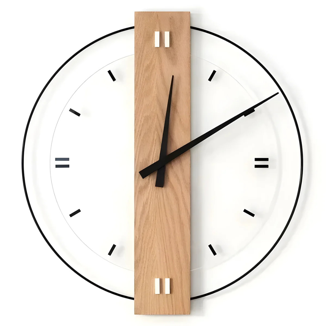 Aurra – Reloj de Pared Grande y Silencioso para una Decoración Elegante de Sala de Estar