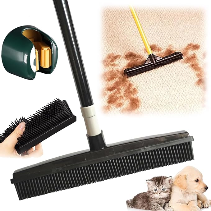 Removedor versátil de pelo de mascotas con caucho natural para todas las superficies