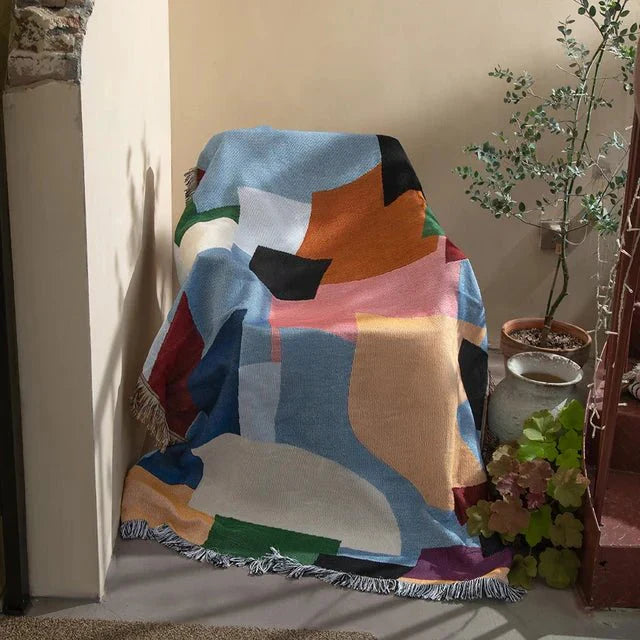 Tapiz de pared tejido moderno – Decoración moderna para el hogar y acento interior elegante