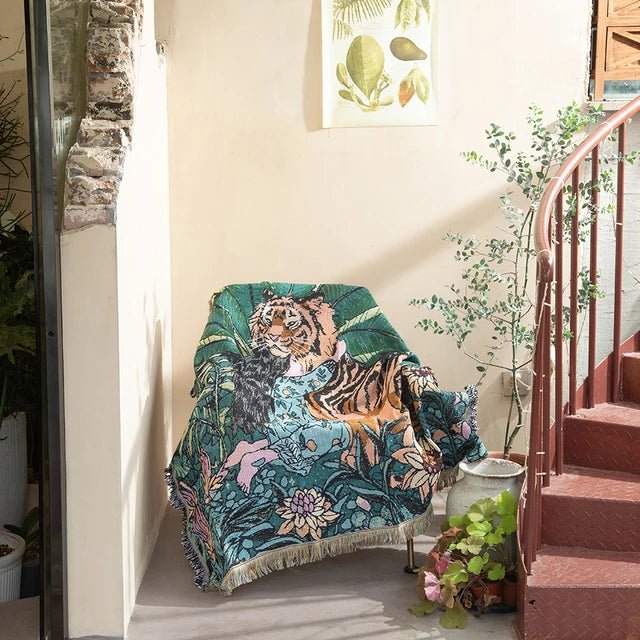 Tapiz de pared tejido moderno – Decoración moderna para el hogar y acento interior elegante