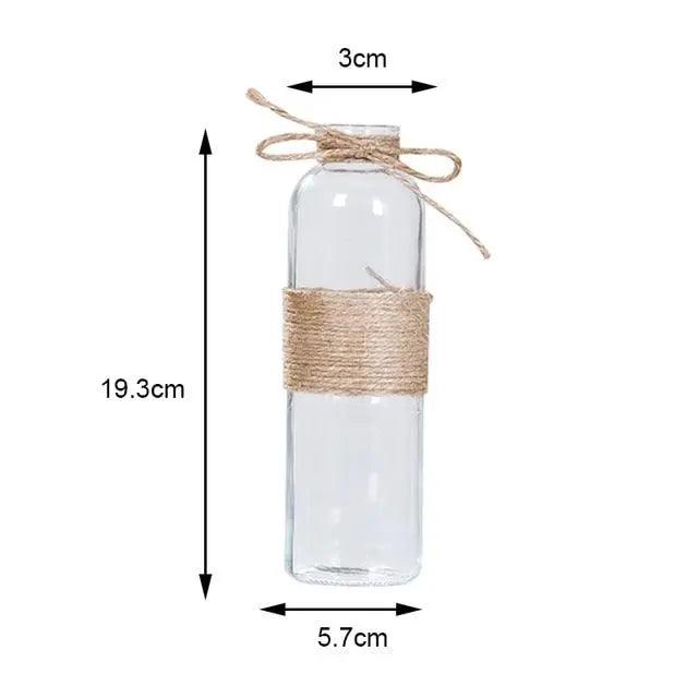 Jarrón de vidrio minimalista - Decoración elegante para mesa