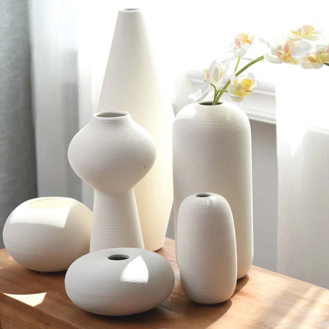 Jarrones de cerámica hechos a mano | Decoraciones elegantes y únicas para tu interior