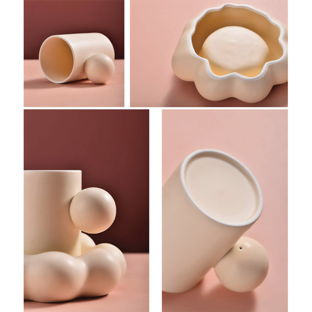 Juego de tazas de cerámica Cloud – Elegancia y comodidad para tus bebidas