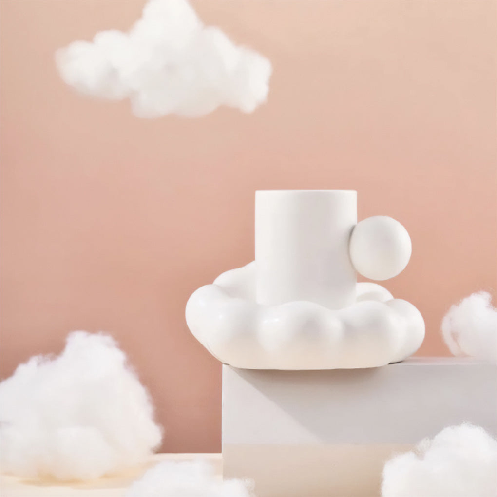 Juego de tazas de cerámica Cloud – Elegancia y comodidad para tus bebidas