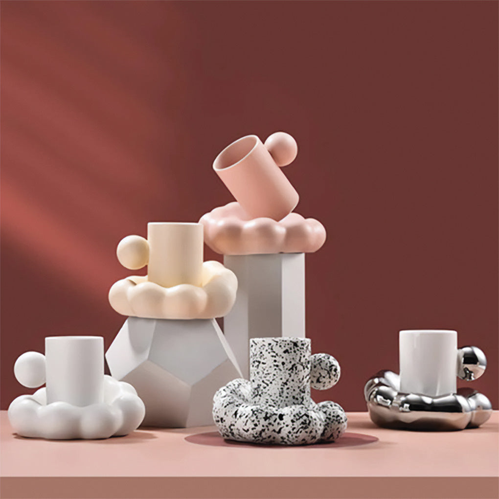 Juego de tazas de cerámica Cloud – Elegancia y comodidad para tus bebidas