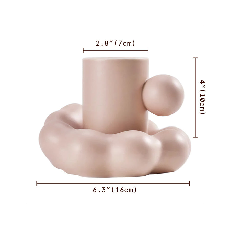 Juego de tazas de cerámica Cloud – Elegancia y comodidad para tus bebidas