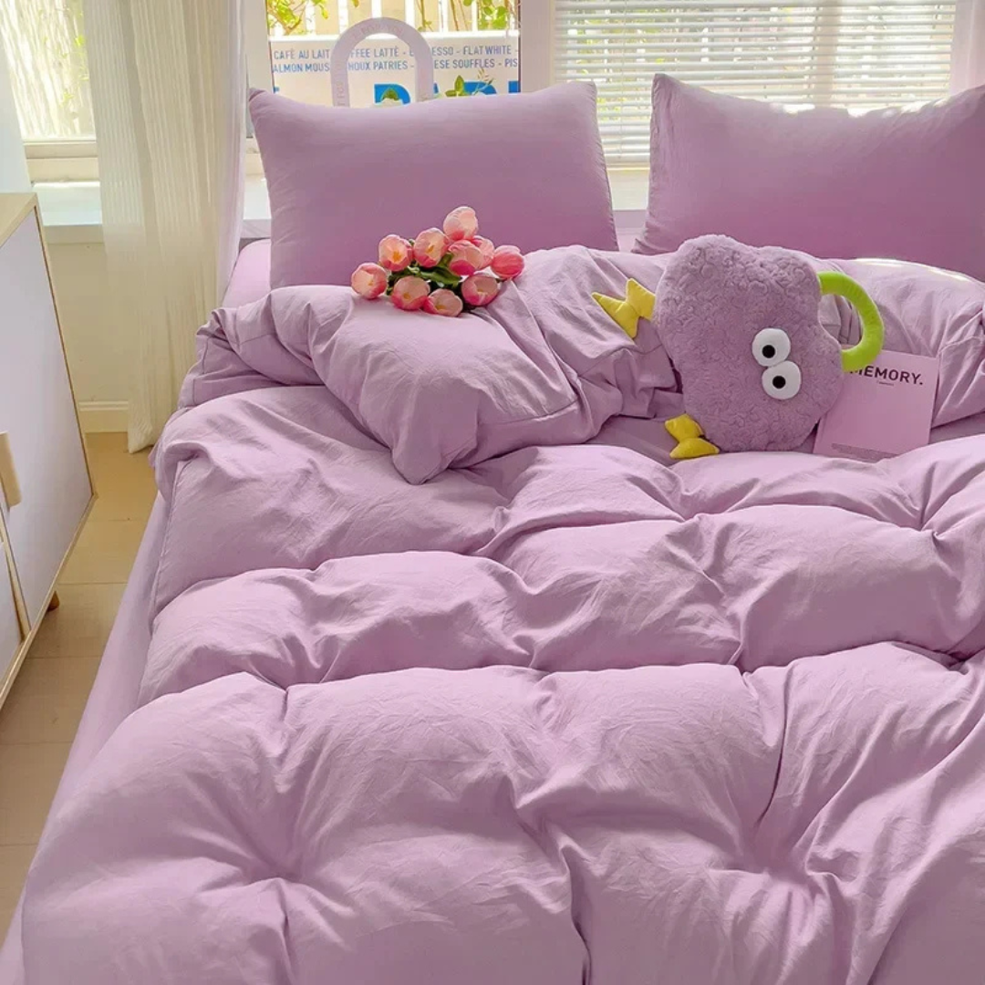 Ropa de cama Cura Luxe 155x220 cm - Suave, transpirable y elegante para el máximo confort al dormir