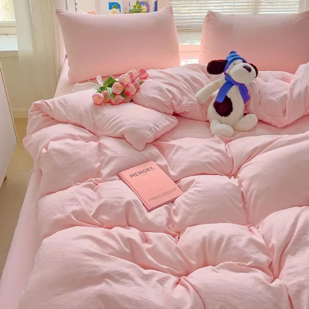 Ropa de cama Cura Luxe 155x220 cm - Suave, transpirable y elegante para el máximo confort al dormir