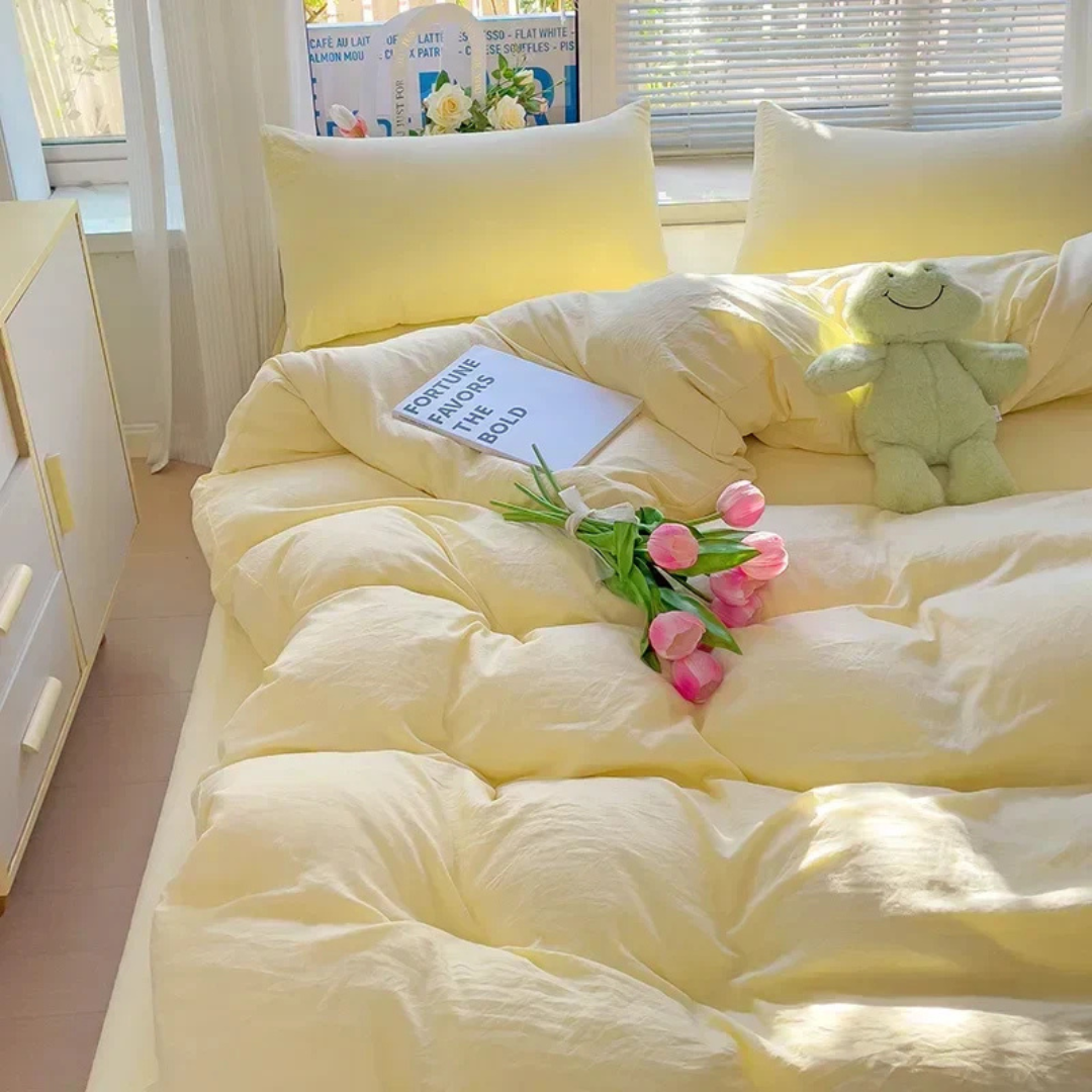 Ropa de cama Cura Luxe 155x220 cm - Suave, transpirable y elegante para el máximo confort al dormir