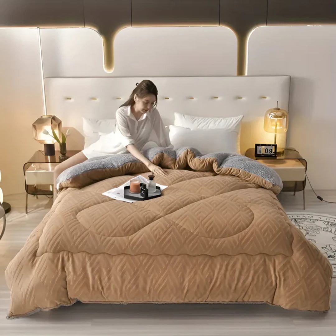 Cubrecama de forro polar suave: decoración cálida y elegante para todas las estaciones