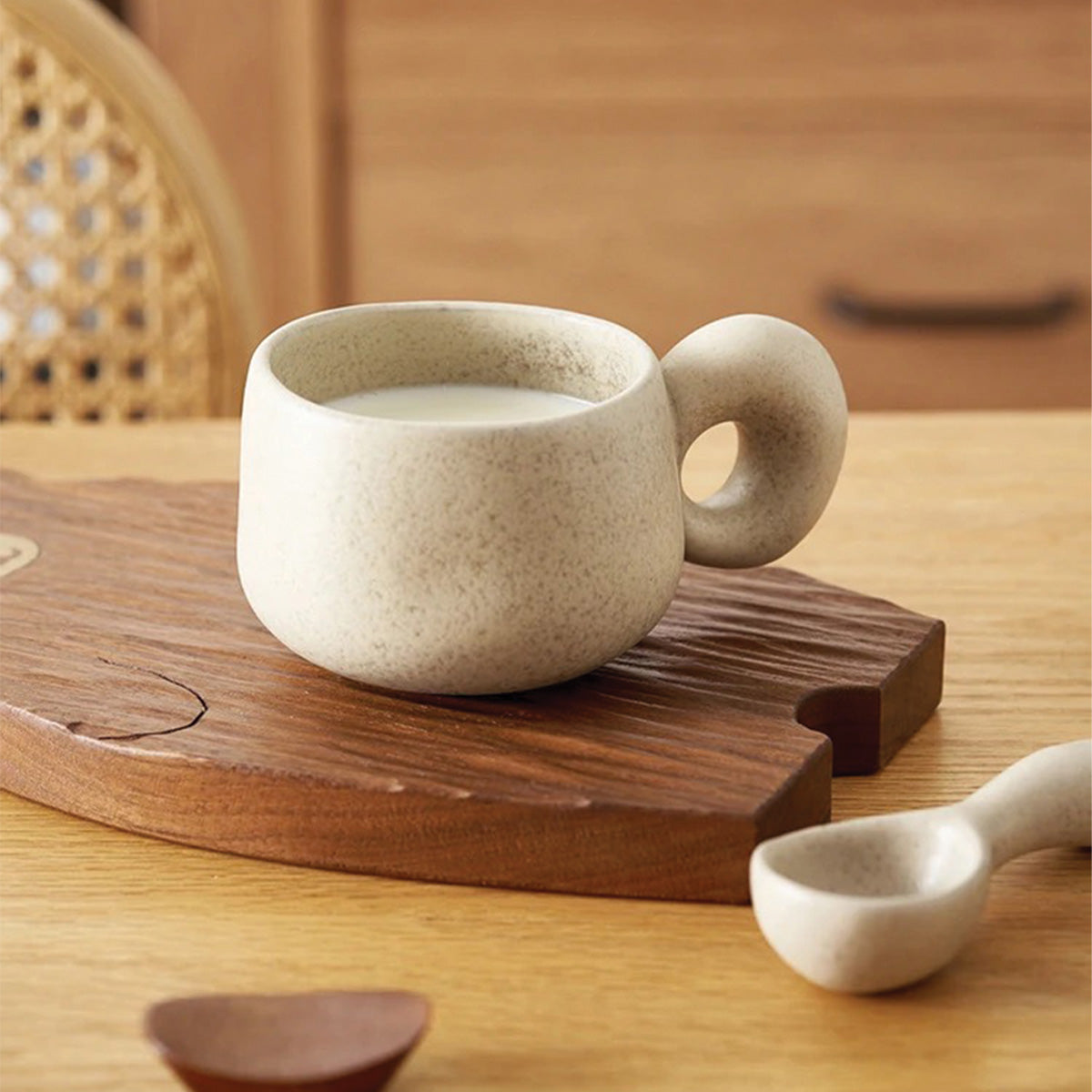 LouvStone - Tazas de Piedra Auténticas | Cerámica Artesanal Hecha a Mano para Mesa