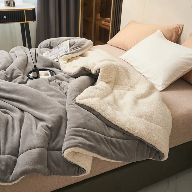 Manta de forro polar lujosa - suave y cálida para el máximo confort en la sala de estar y el dormitorio