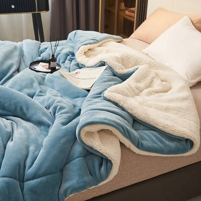 Manta de forro polar lujosa - suave y cálida para el máximo confort en la sala de estar y el dormitorio