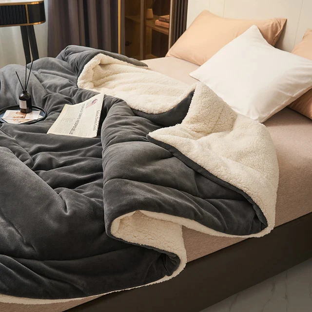 Manta de forro polar lujosa - suave y cálida para el máximo confort en la sala de estar y el dormitorio