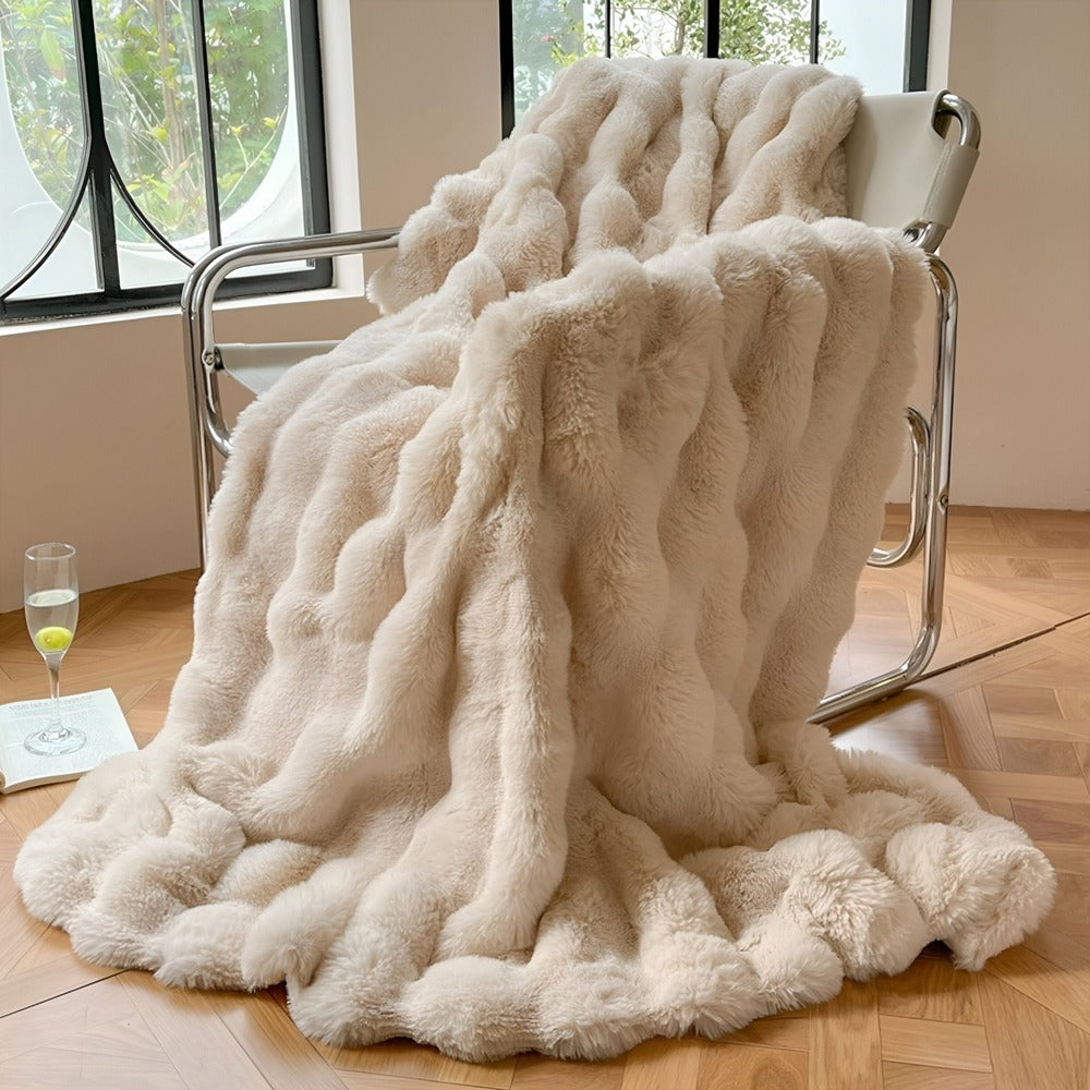 Manta de forro polar suave y acogedora – Súper suave, cálida y elegante para mayor comodidad