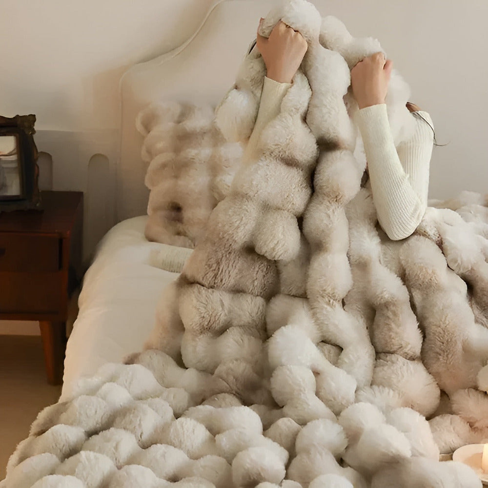 Manta de forro polar suave y acogedora – Súper suave, cálida y elegante para mayor comodidad