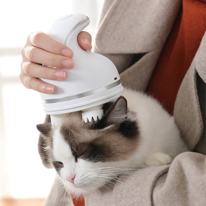 Dispositivo de masaje relajante para gatos que incluye bolsa de transporte