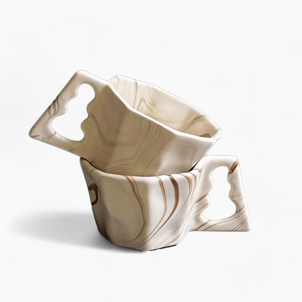 Taza en forma ovalada