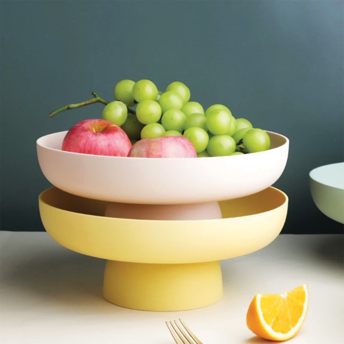 Contenedor redondo para frutas