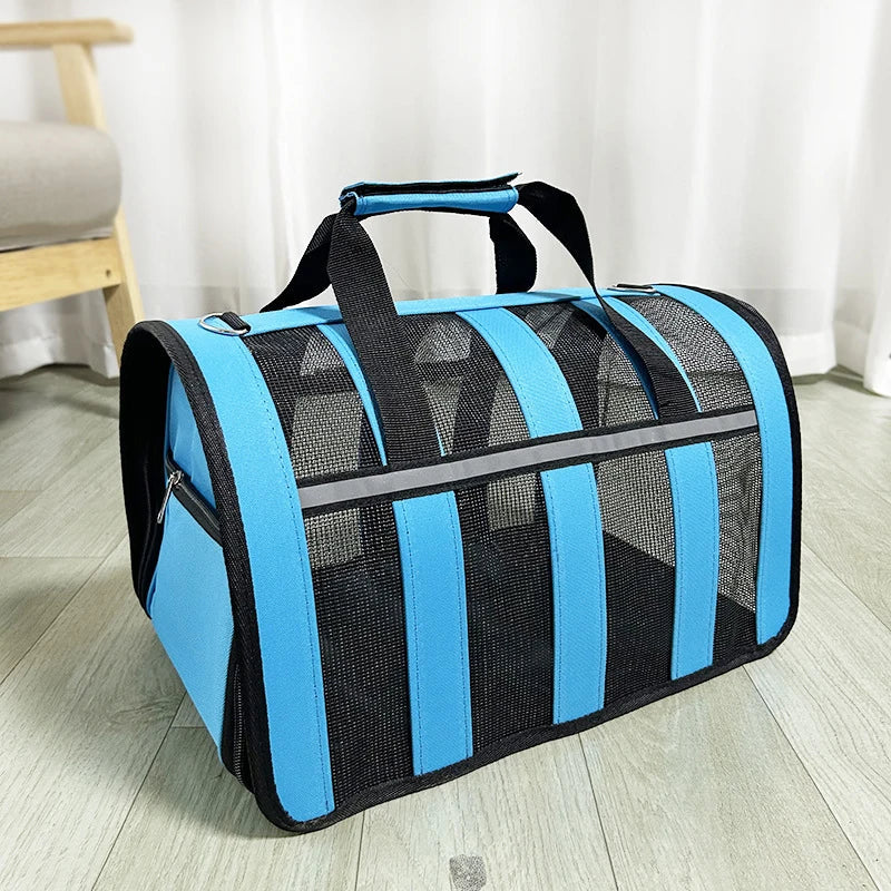 Bolso de mano de lujo plegable para transporte fácil y elegante de mascotas