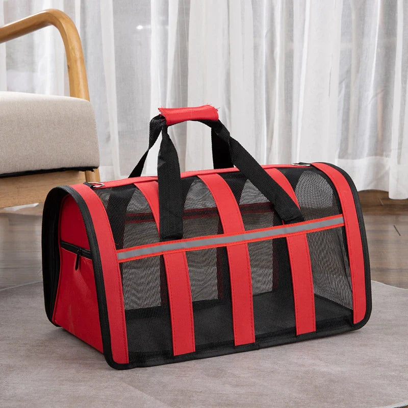 Bolso de mano de lujo plegable para transporte fácil y elegante de mascotas