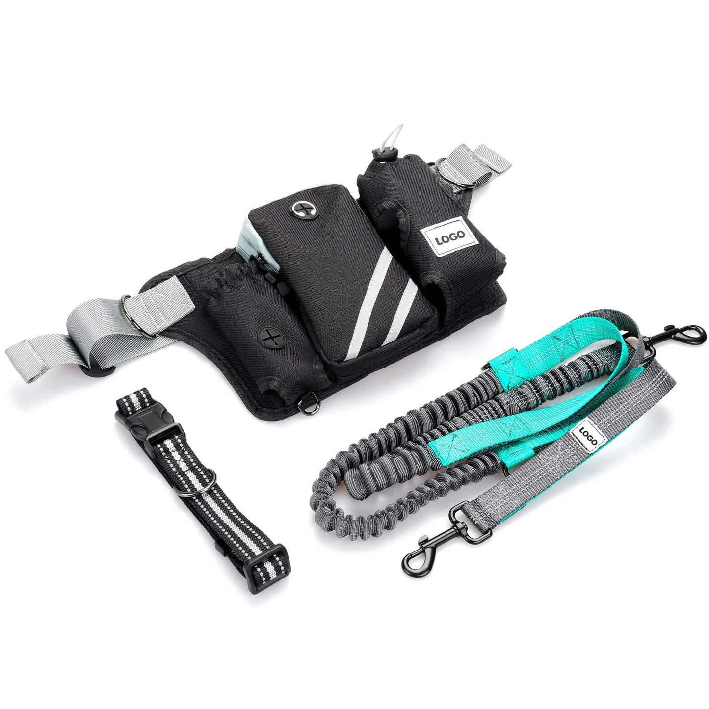 Correa reflectante para perro tipo jogger para correr seguro