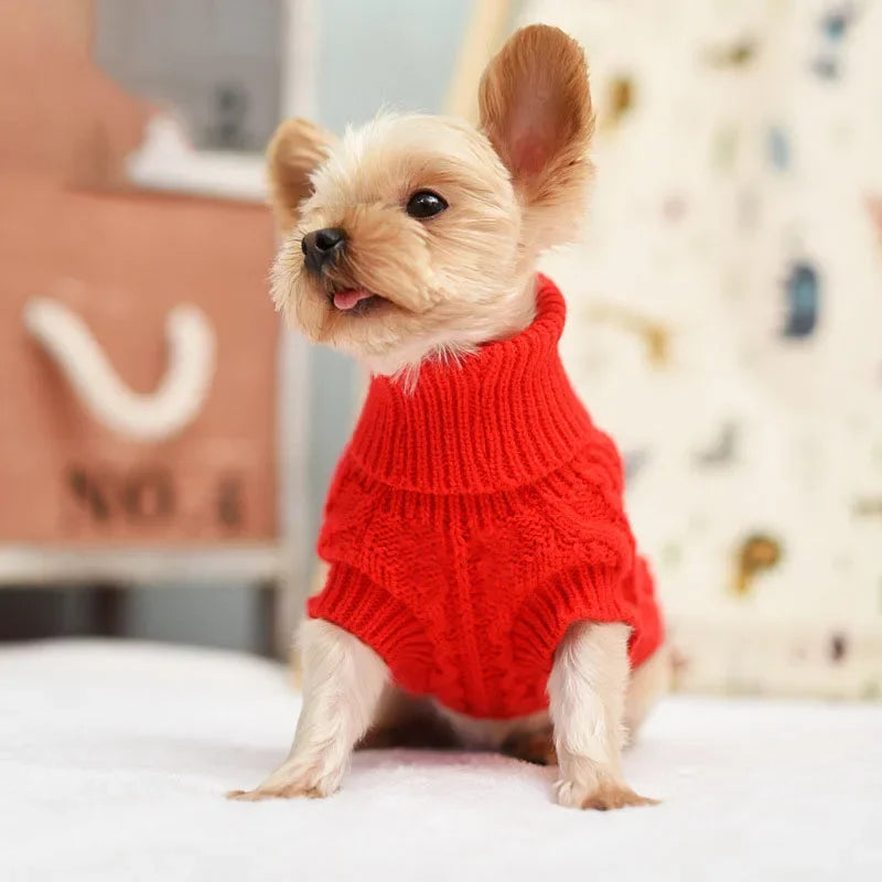 Suéter cómodo y cálido para mascotas para protección extra acogedora