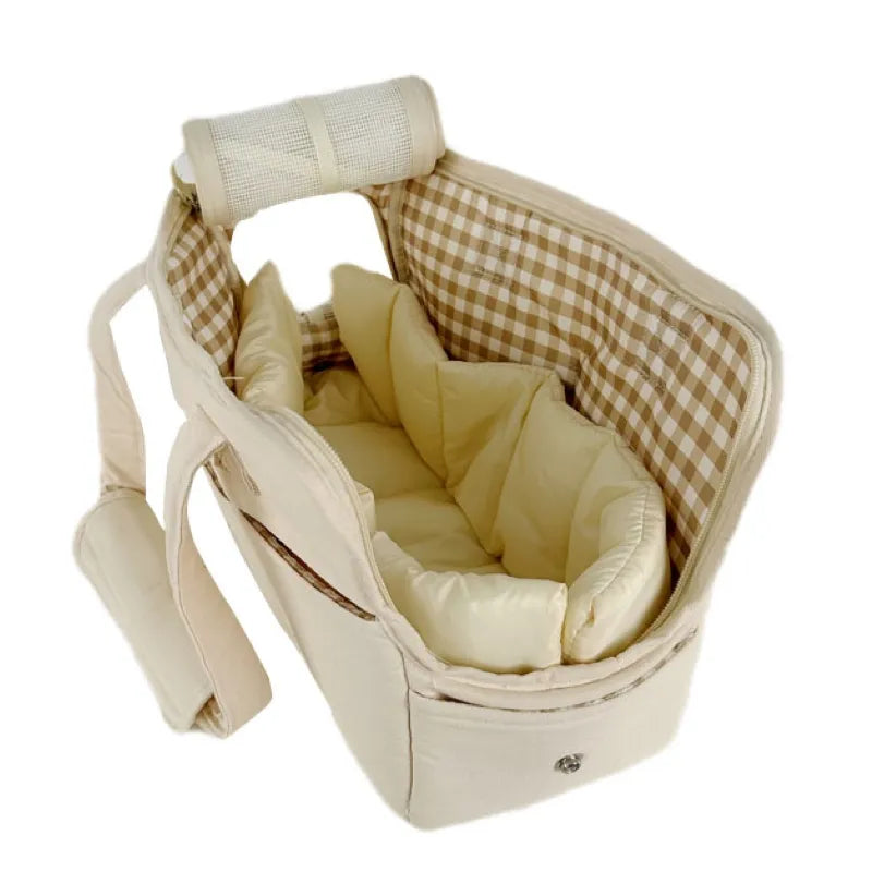 Bolsa de viaje duradera y segura para el cuidado cómodo de perros y gatos pequeños