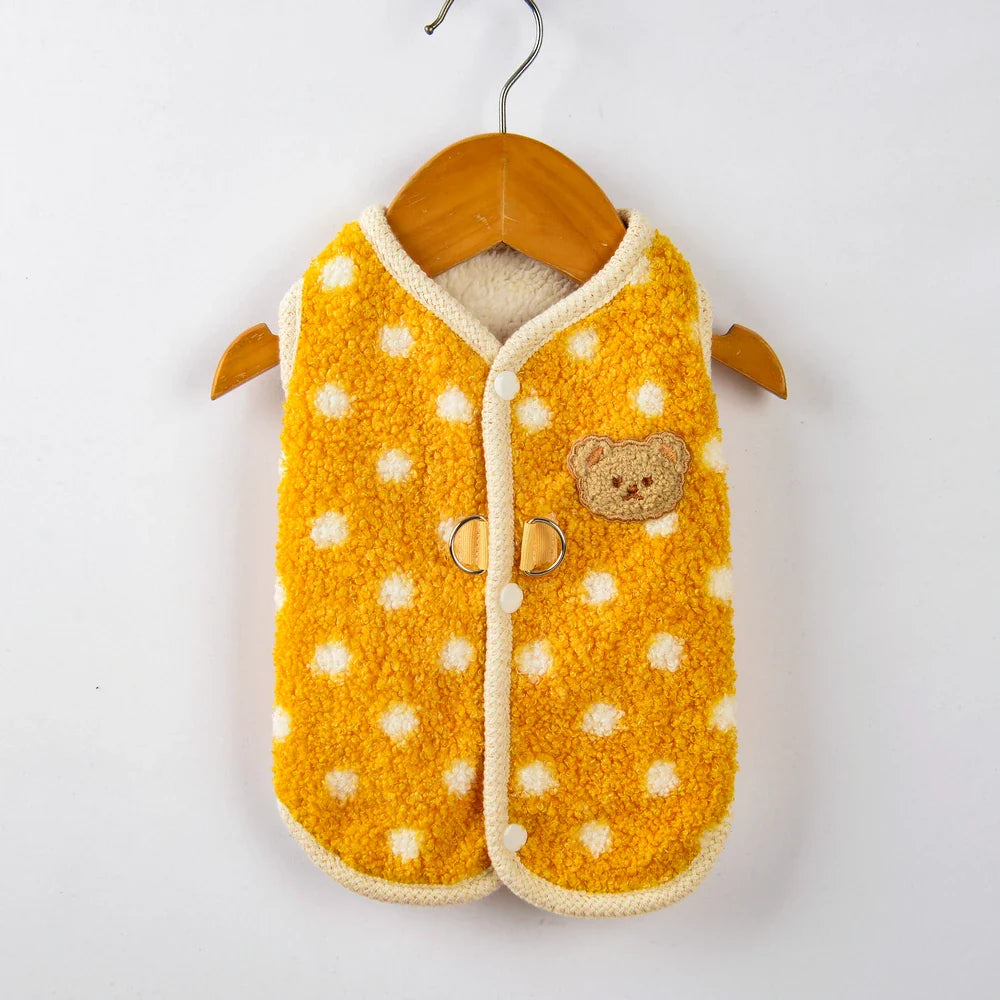 Abrigo de forro polar de lujo y comodidad para Bulldog Francés y Chihuahua para protección cálida