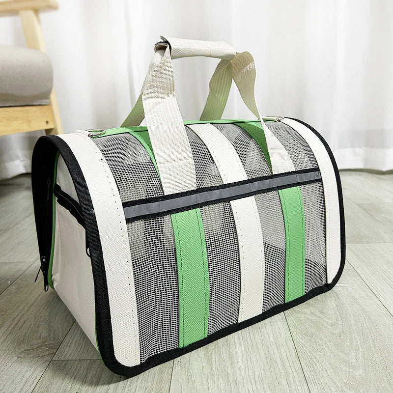 Bolso de mano de lujo plegable para transporte fácil y elegante de mascotas