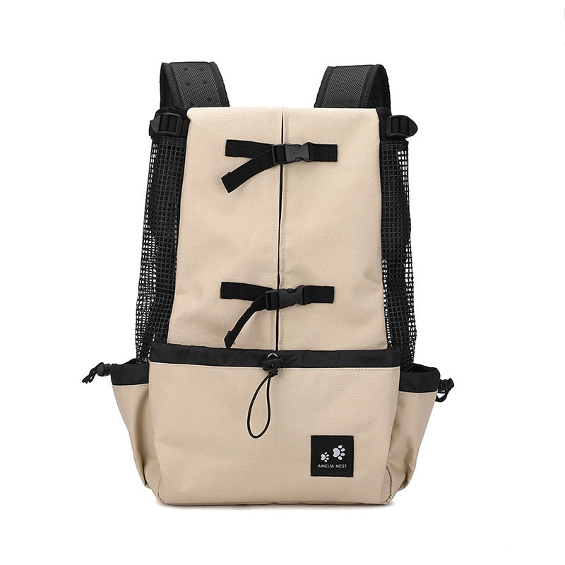 Bolsa de viaje ecológica para mascotas con práctico bolsillo lateral para comodidad y conveniencia