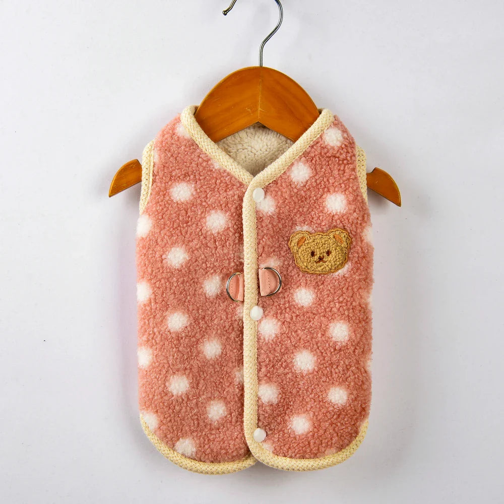 Abrigo de forro polar de lujo y comodidad para Bulldog Francés y Chihuahua para protección cálida