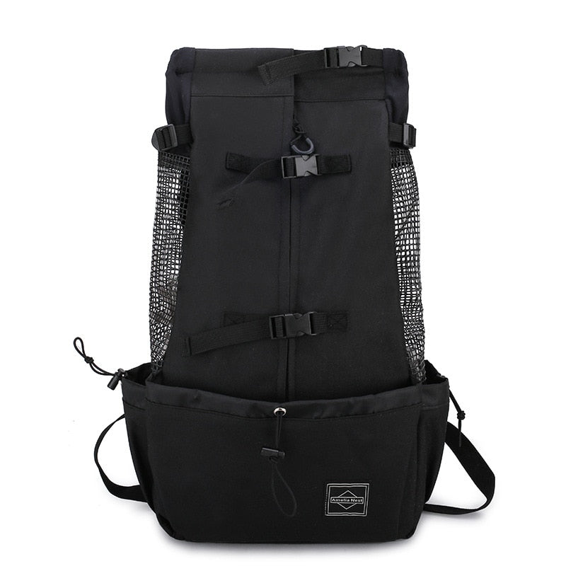 Bolsa de viaje ecológica para mascotas con práctico bolsillo lateral para comodidad y conveniencia