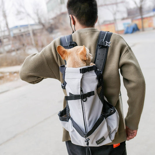 Bolsa de viaje ecológica para mascotas con práctico bolsillo lateral para comodidad y conveniencia