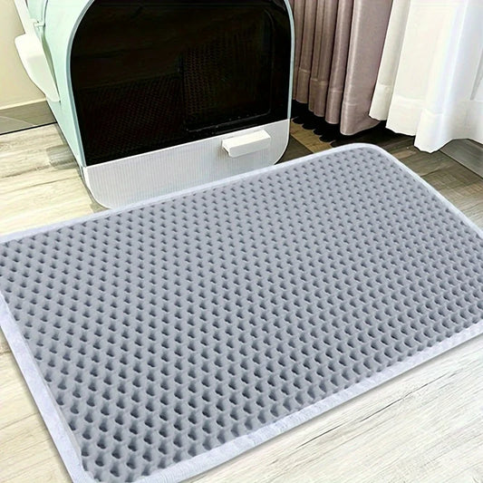 Alfombrilla de arena para gatos Luxe con función incorporada de rascado para protección extra