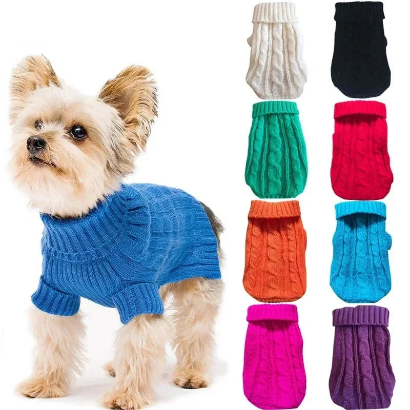 Suéter cómodo y cálido para mascotas para protección extra acogedora