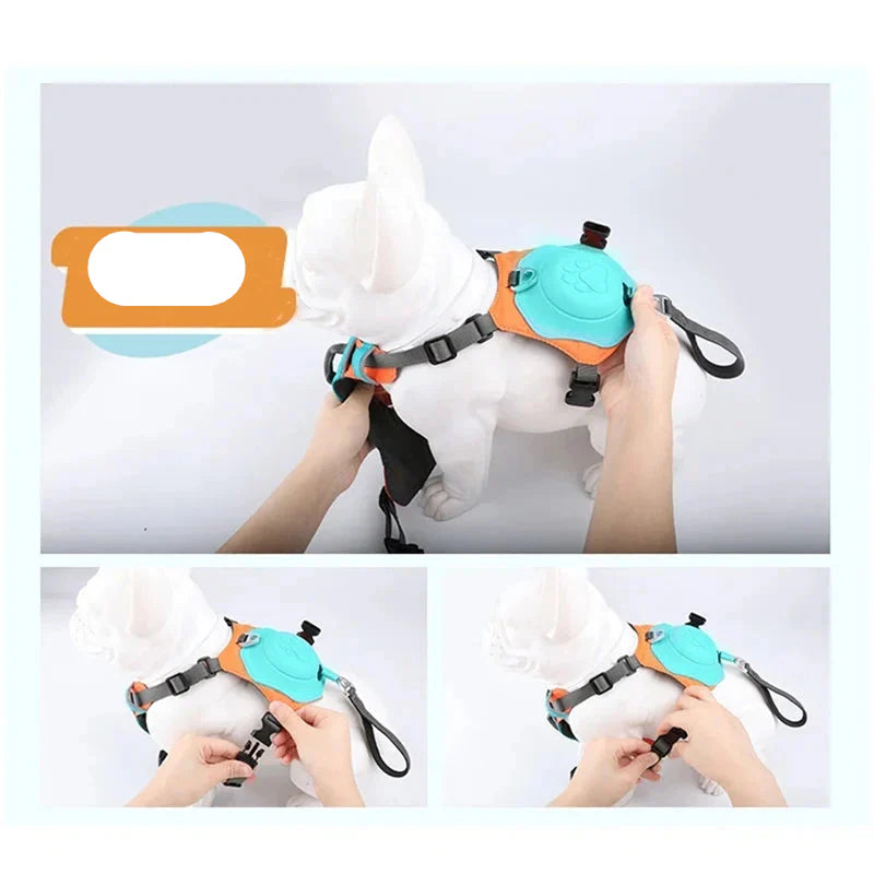 Arnés cómodo para perro con correa ajustable y diseño transpirable