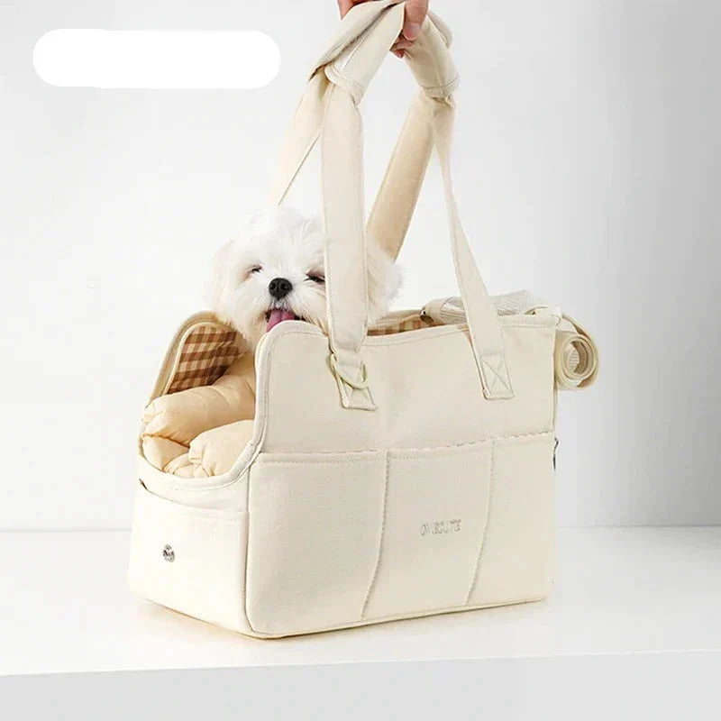 Bolsa de viaje duradera y segura para el cuidado cómodo de perros y gatos pequeños